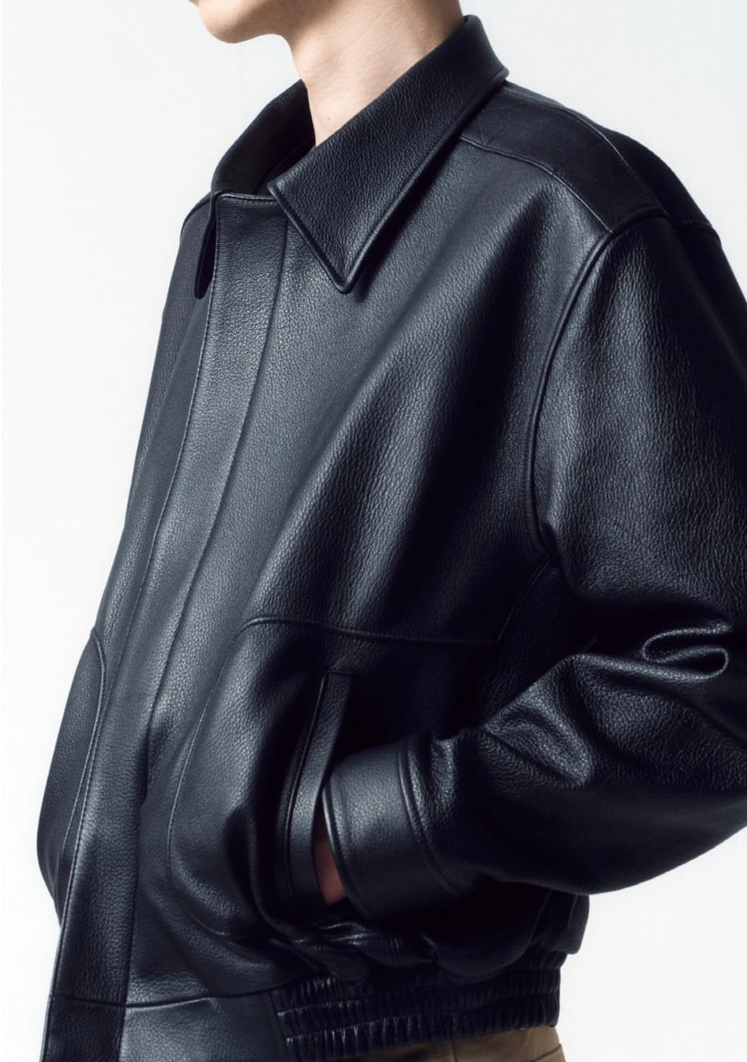 인사일런스 / 가죽 자켓 / 블랙 / L 상품이미지3