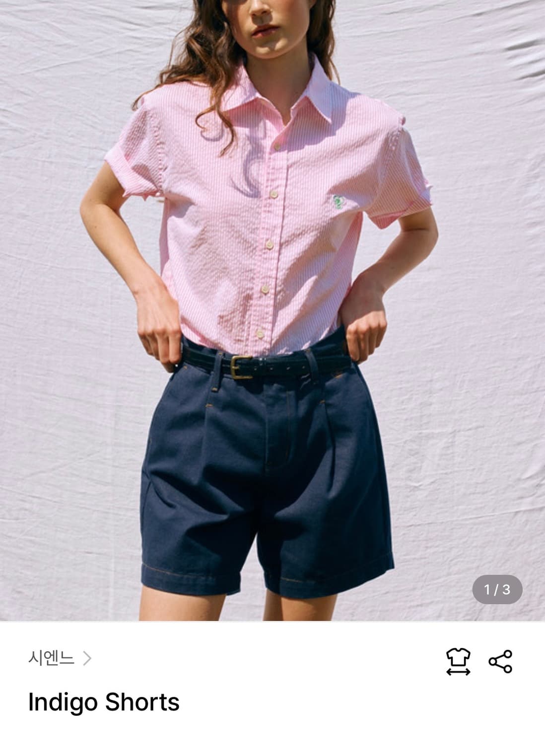 [M]시엔느 데님 쇼츠/인디고 상품이미지2