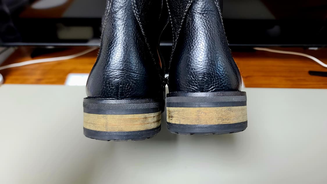 프랑스 브랜드 파토가스 천연가죽 레이스업 부츠(265), 블랙 상품이미지4