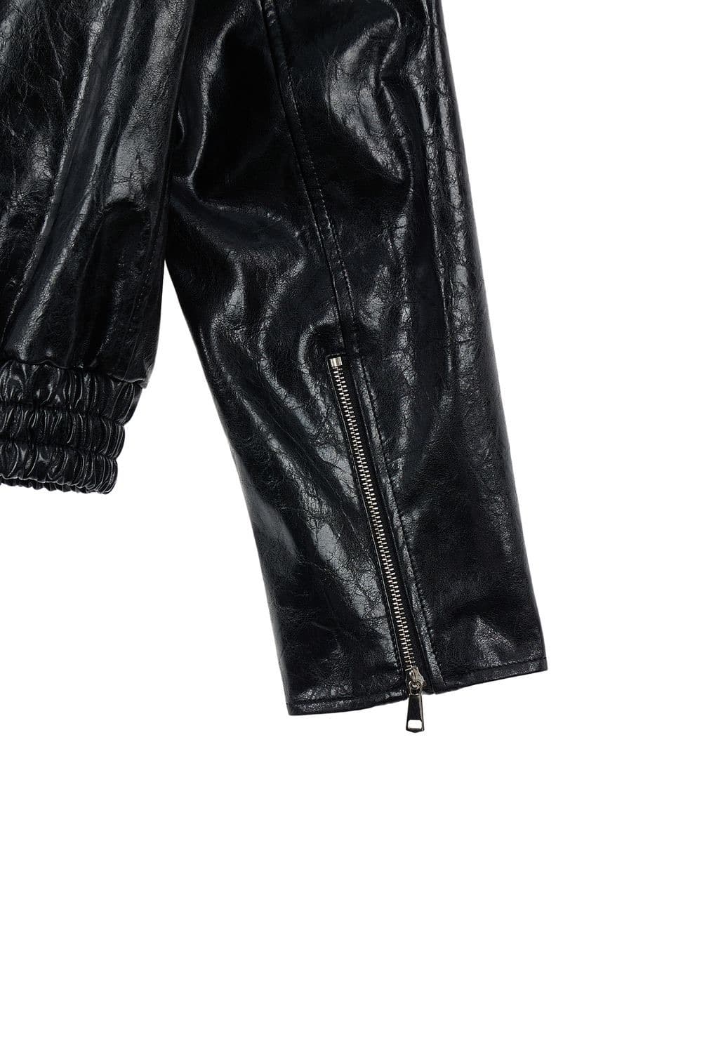 다이닛 레이싱 바이커 레더 자켓 블랙 상품이미지7