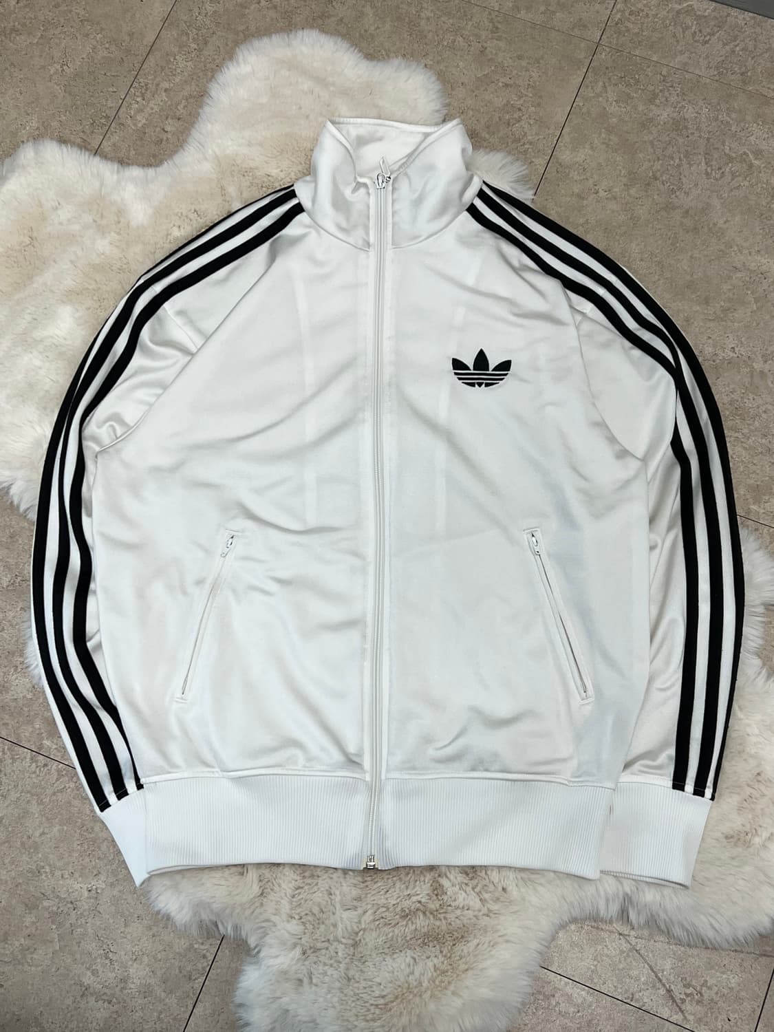 아디다스 구형 파이어버드 트랙탑 져지 화이트/블랙 상품이미지2