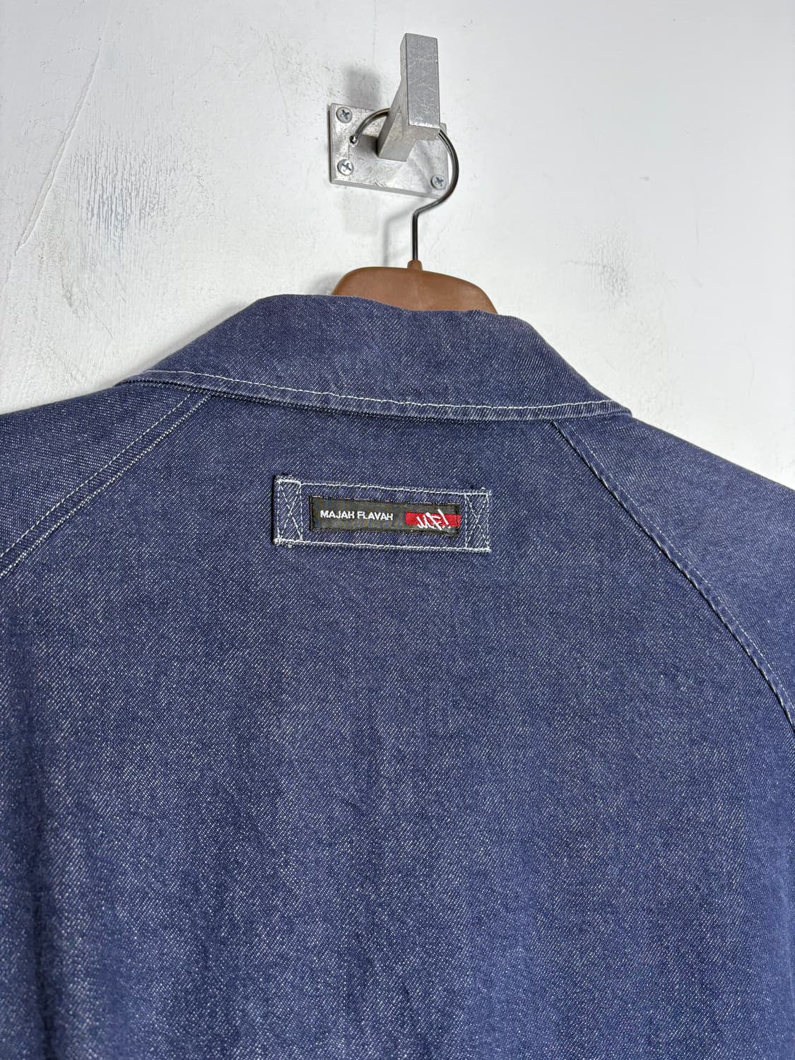 Majah flavah 데님 바시티 자켓 상품이미지6