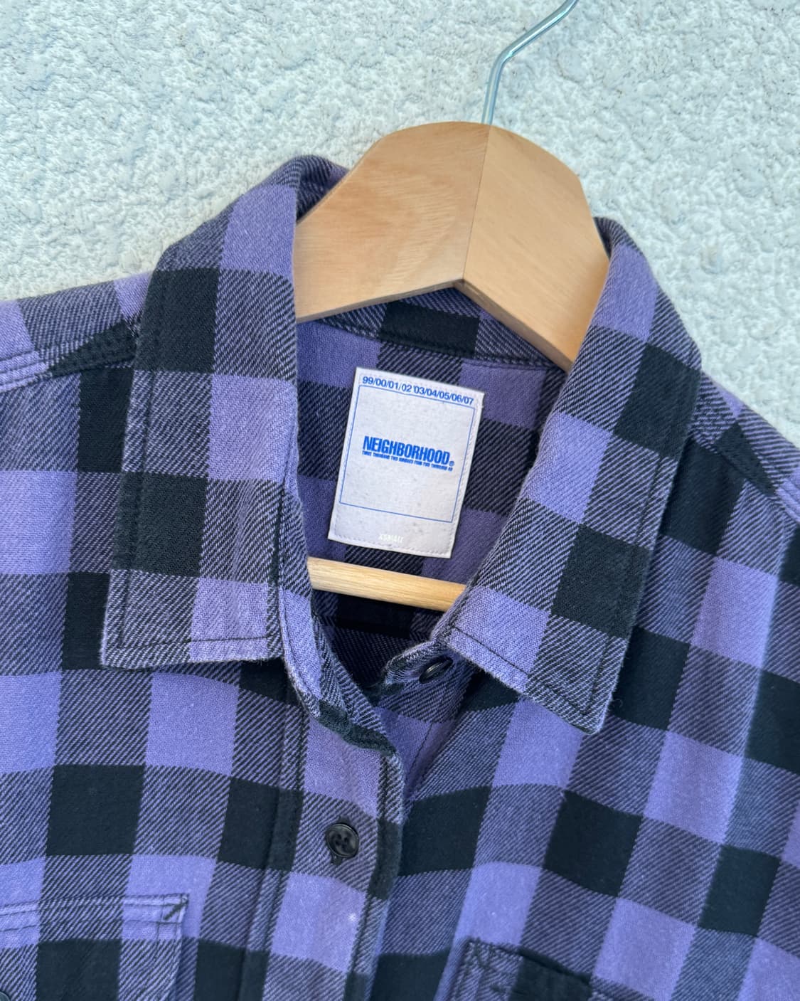 네이버후드 2002 플란넬 체크 셔츠 상품이미지2