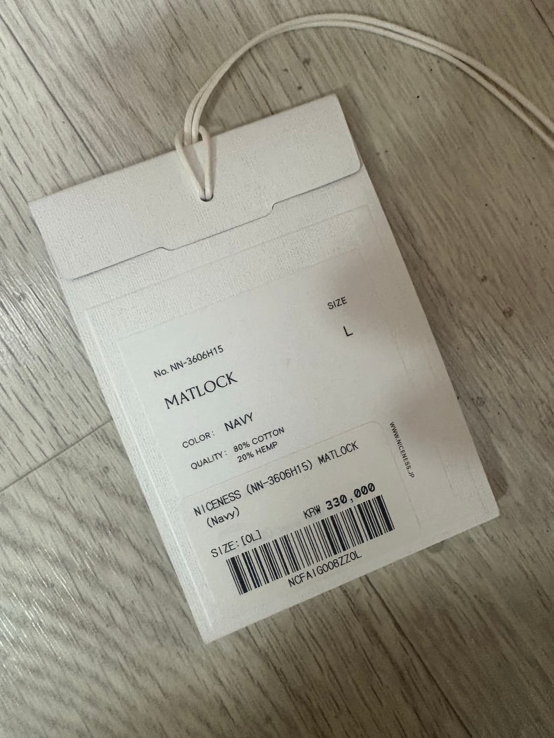 [L]택보유 나이스네스niceness matlock 햄프 데님햇 버킷햇 상품이미지5