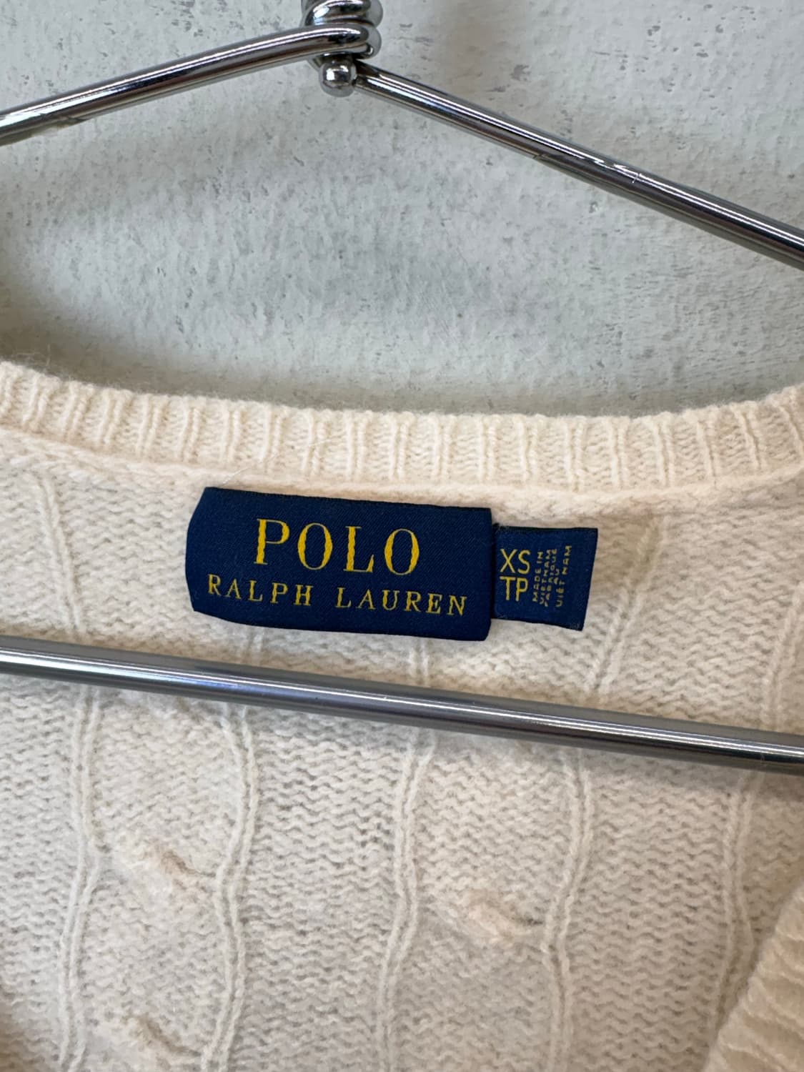 폴로랄프로렌 캐시미어 케이블 니트 아이보리 상품이미지5