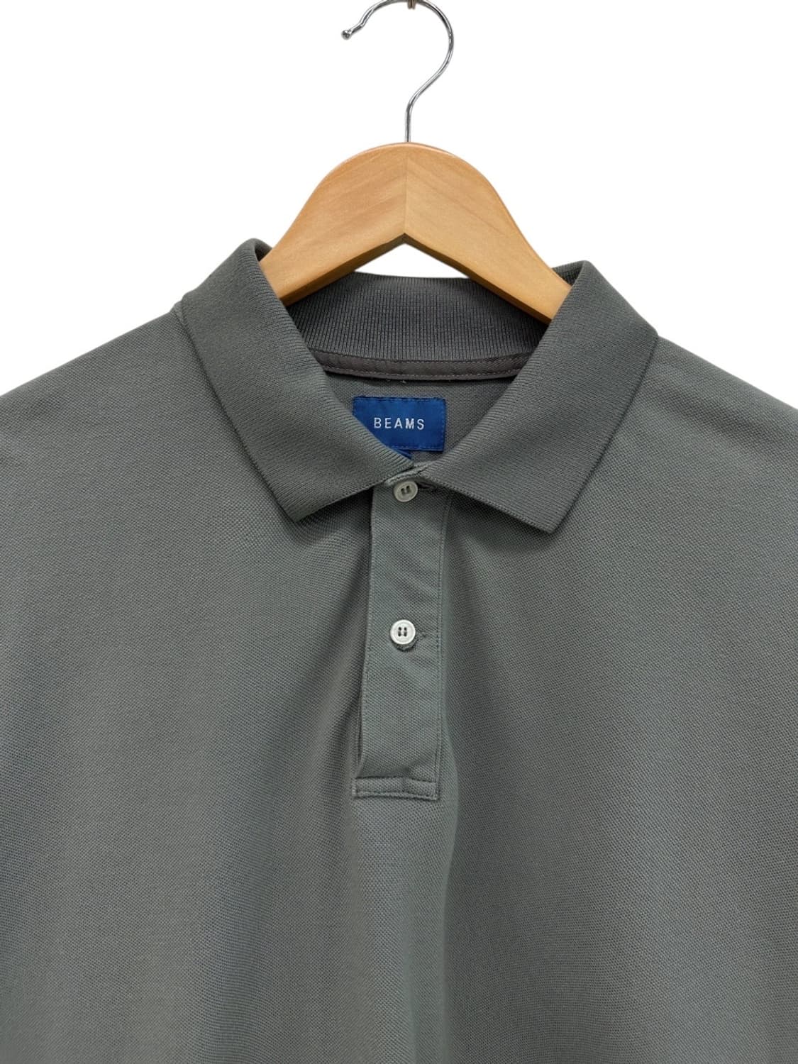 빔즈 루즈핏 반팔 피케티 카키그레이 (XL~2XL)  상품이미지2