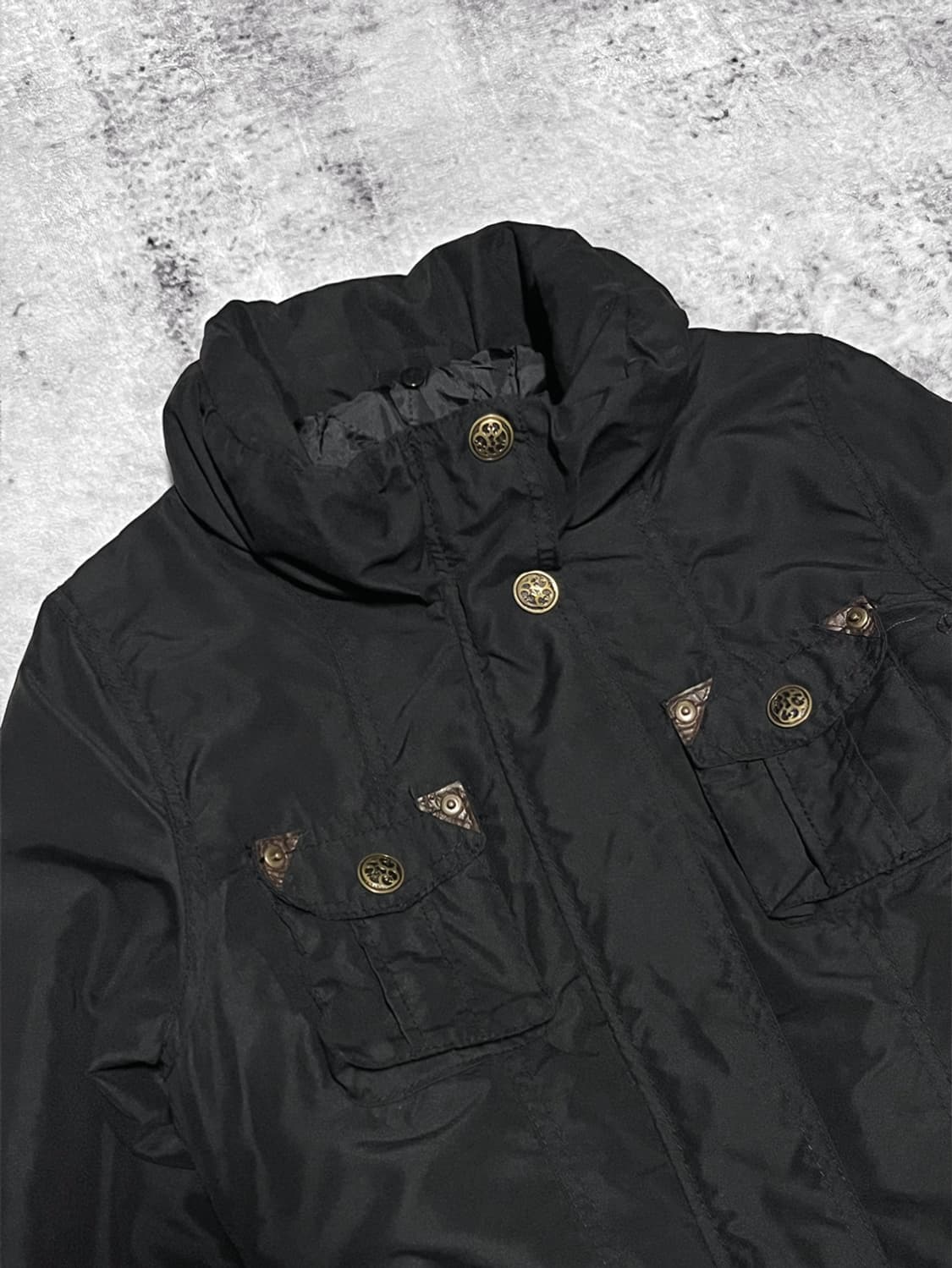 bold gothic button padded coat  상품이미지2