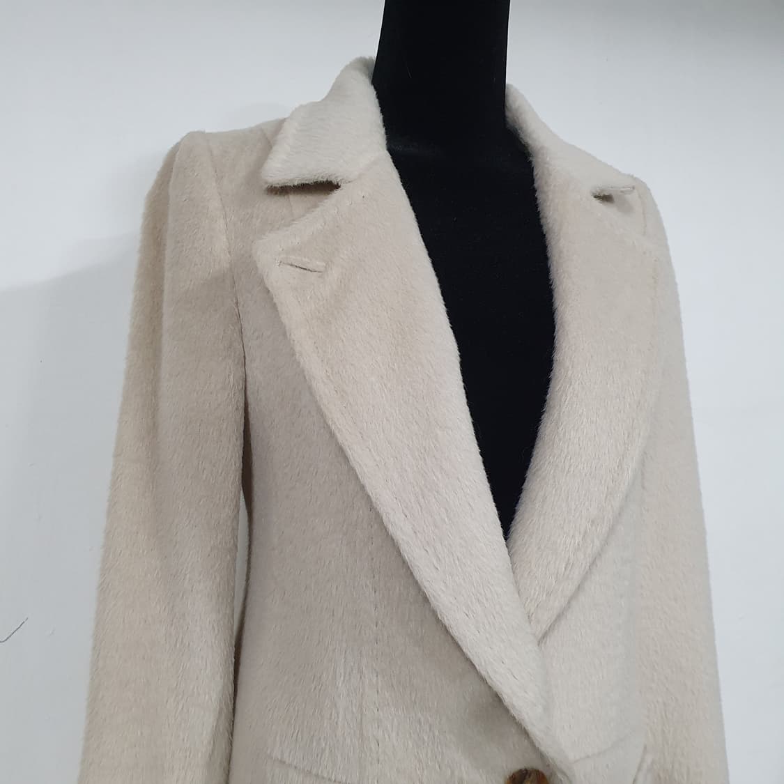 (85) 에스 솔레지아 알파카 100% 베이지 재킷 상품이미지3