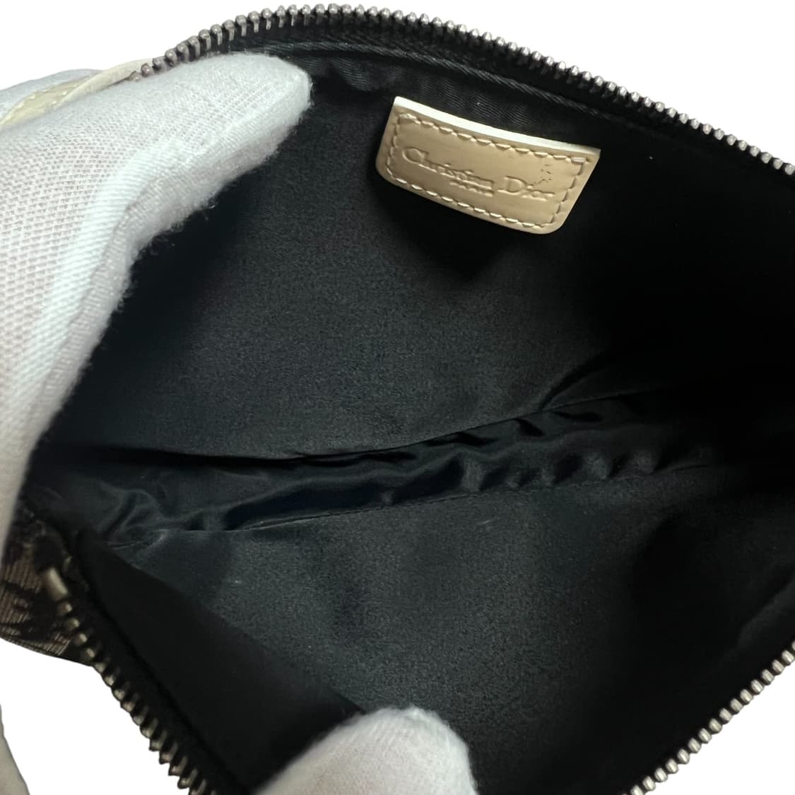 디올 미니 새들백 블랙 오블리크 PVC 상품이미지8