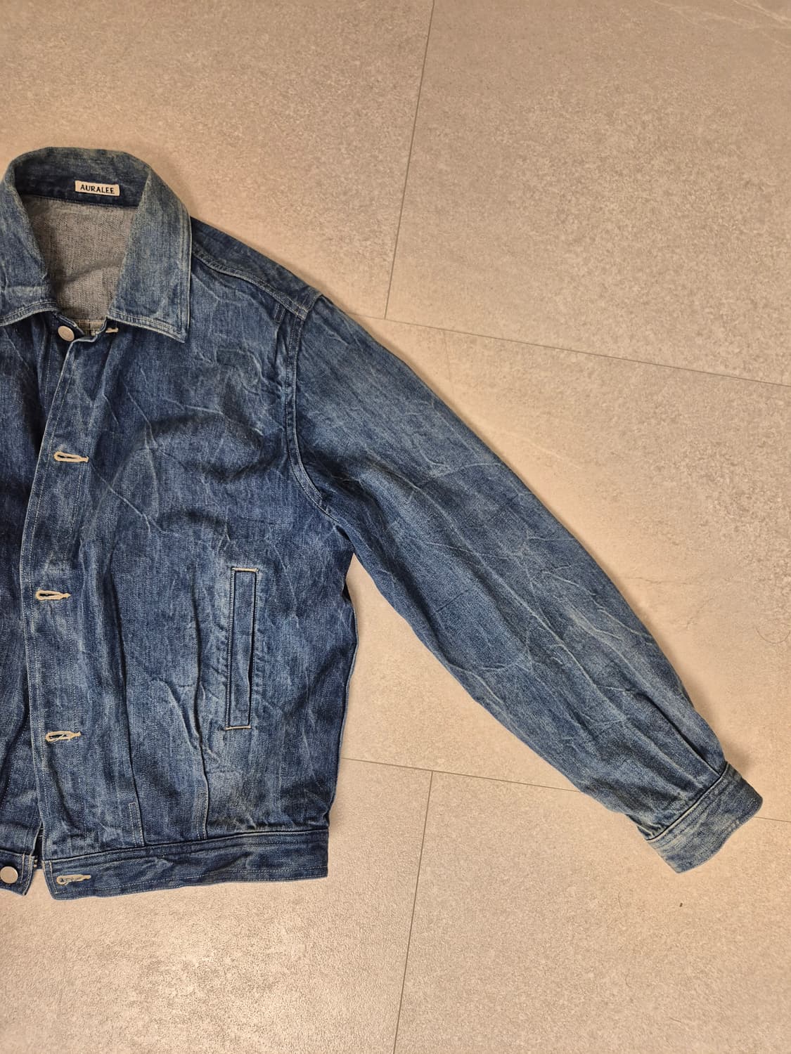 오라리 샐비지 라이트닝 데님 자켓 5사이즈 상품이미지3