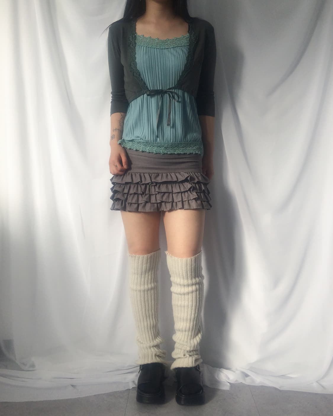 Lace pleats sleeveless 상품이미지7