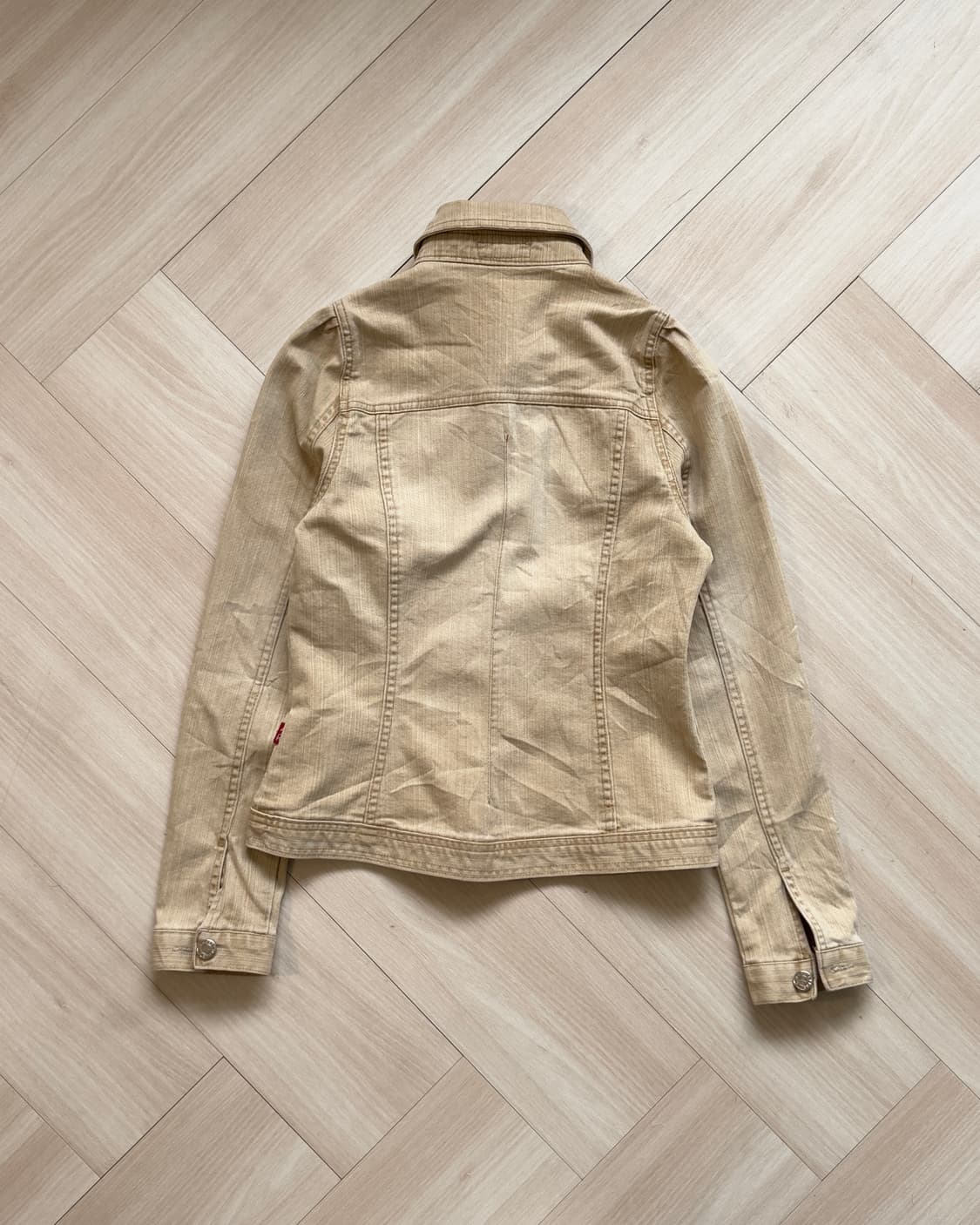 [Something] Beige Denim Jacket 상품이미지5
