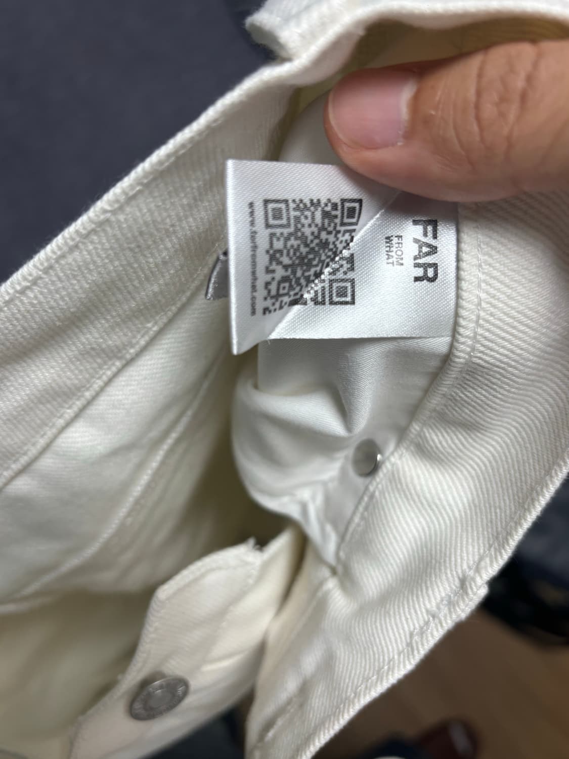 파아카이브 파 화이트 더티 워시드 진 size2 상품이미지5