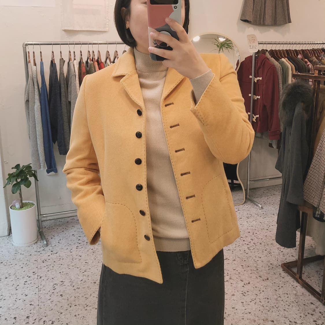 Leilian 앙고라울 스티치자켓 상품이미지9