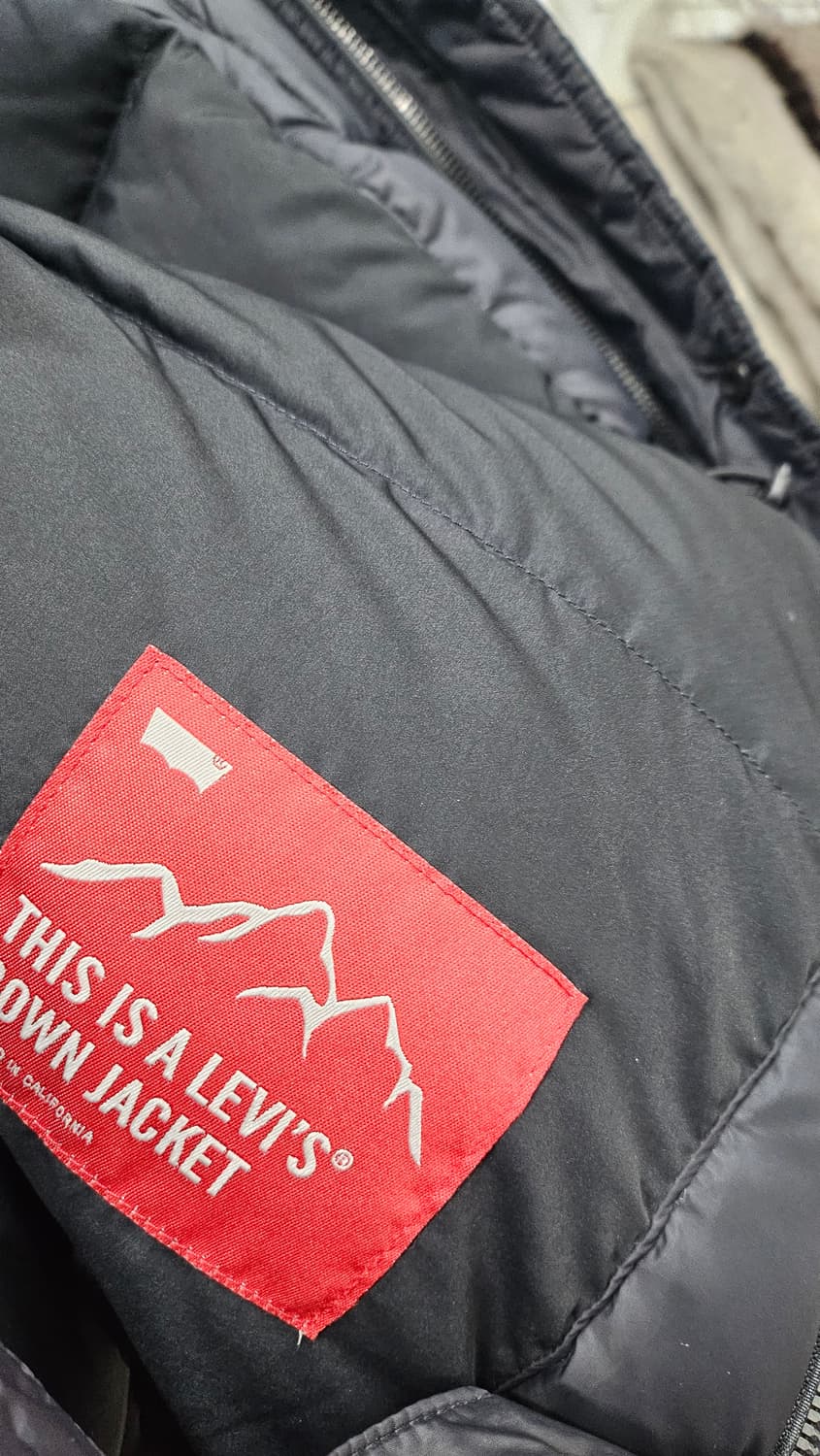 269  리바이스   블랙 패딩  상품이미지6