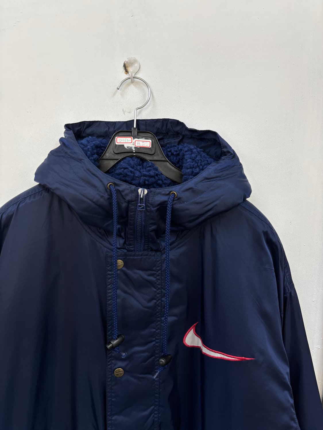 나이키 올드스쿨 양털 롱 후드점퍼 상품이미지3