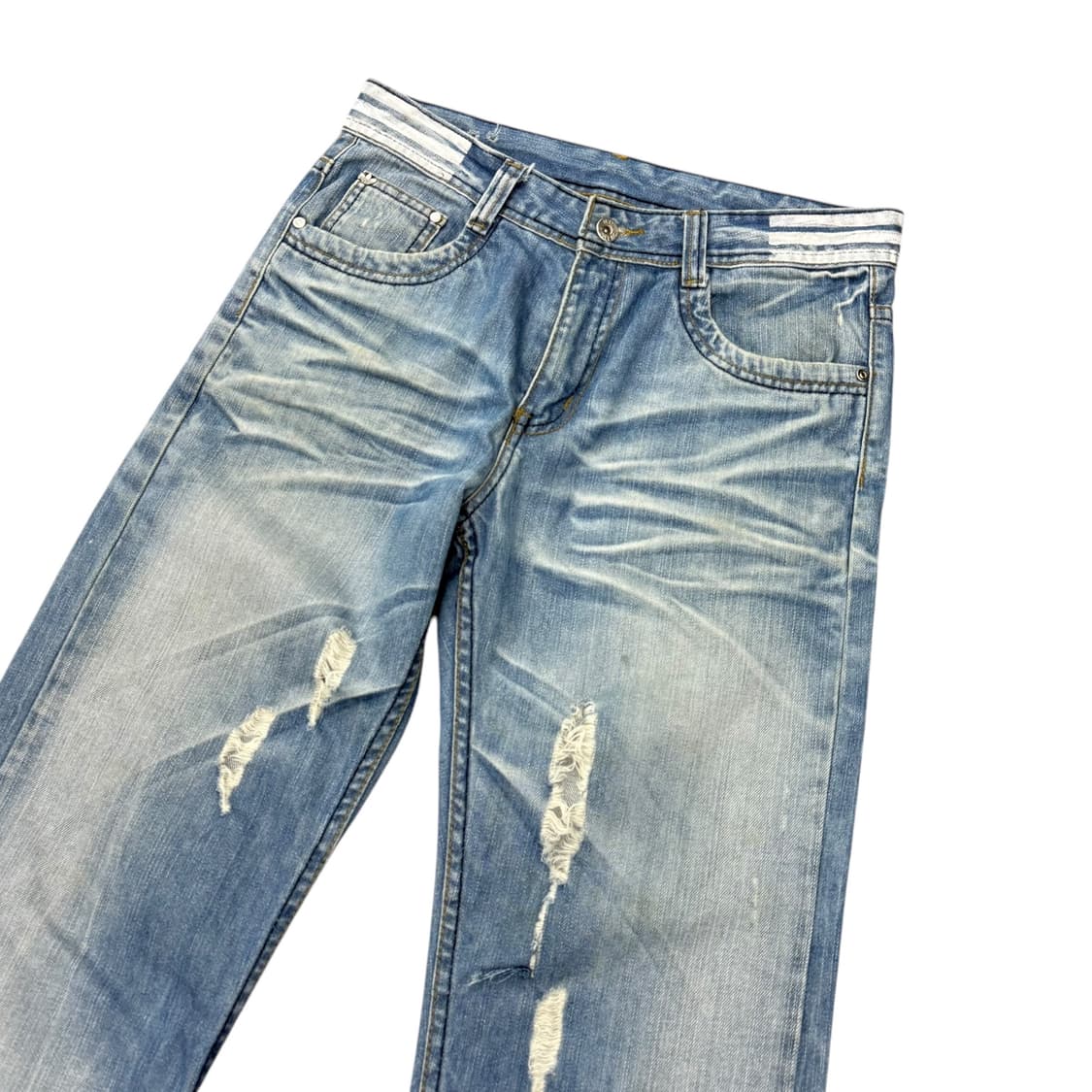 아디다스 x 디젤 데미지 워싱 데님 롱팬츠 상품이미지3