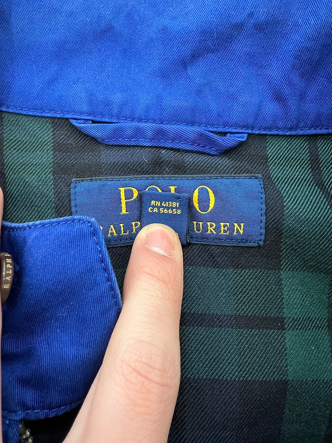 폴로 랄프로렌 로얄 블루 트윌 코튼 베이포트 자켓 상품이미지8