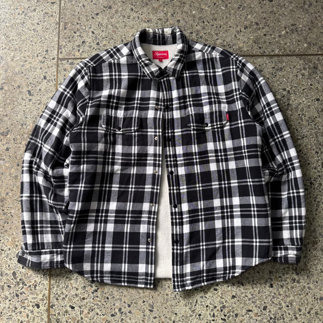 [L] 16FW Supreme 슈프림 플란넬 체크 셔츠 상품이미지1