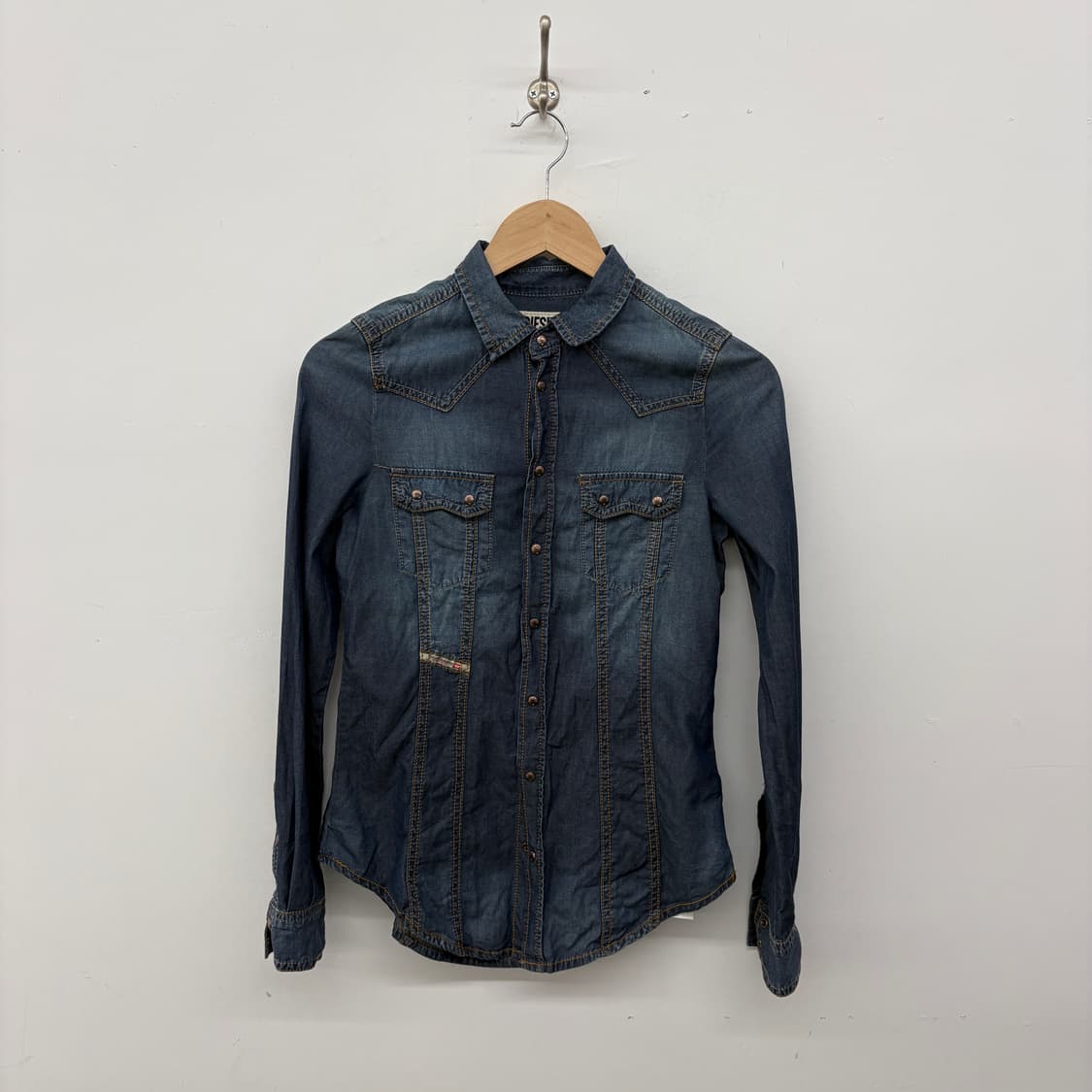 디젤 데님 셔츠 청남방 여성 S 상품이미지1