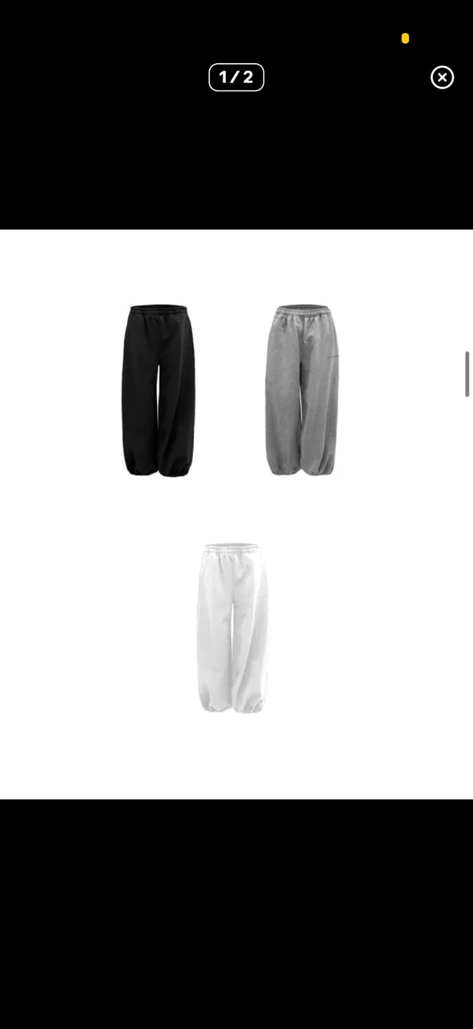 오도어 몰리조거 (기모) 블랙 2사이즈 상품이미지1