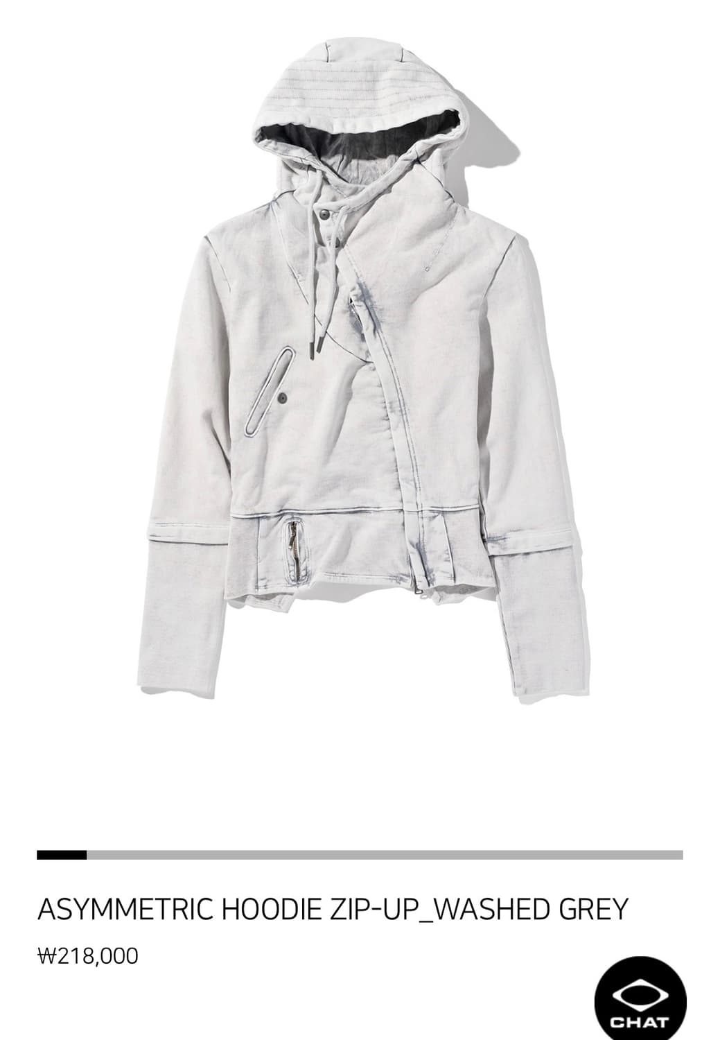 (새상품) 미스치프 ASYMMETRIC HOODIE 어시메트릭 후드 상품이미지1