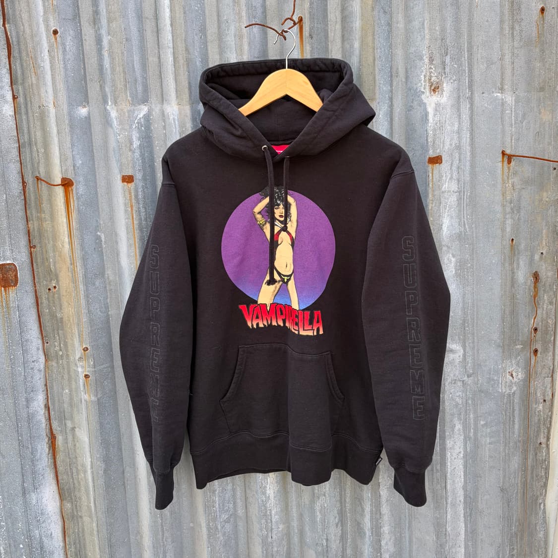 [L] 17ss 슈프림 뱀피렐라 블랙 후드티 B526 상품이미지3