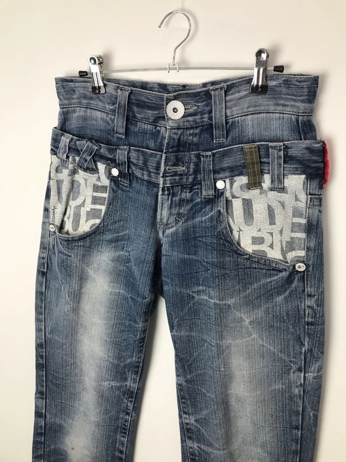 Y2K Japanese Logo Pocket Denim Pants 상품이미지6
