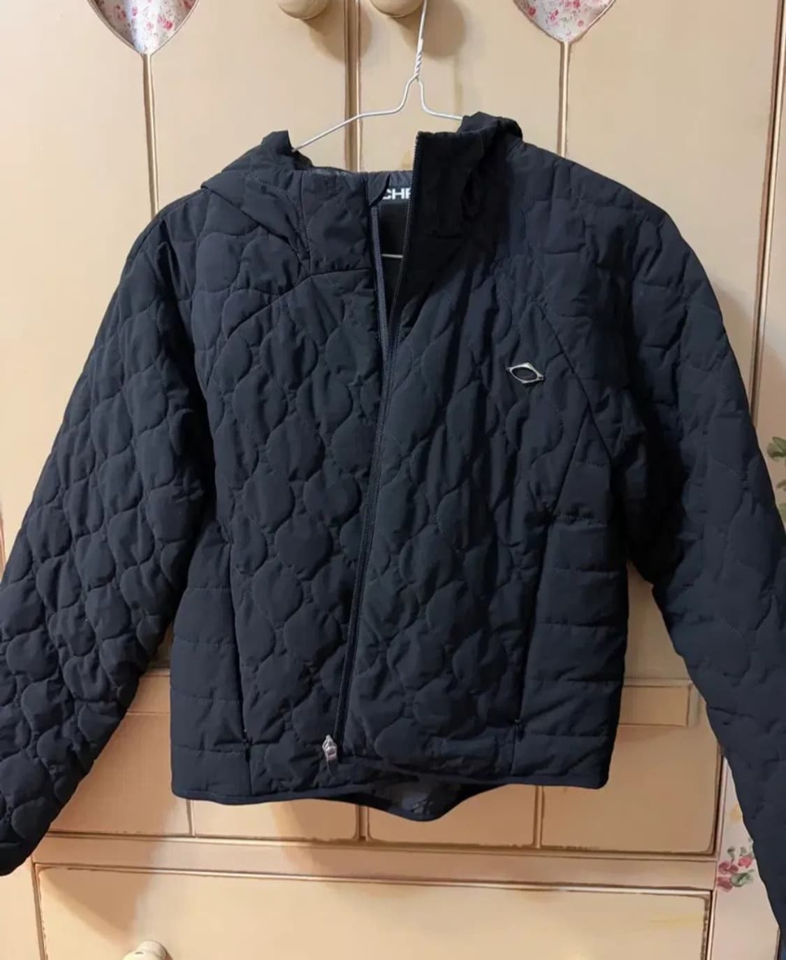 미스치프 퀄티드 후디드 자켓 블랙 상품이미지5