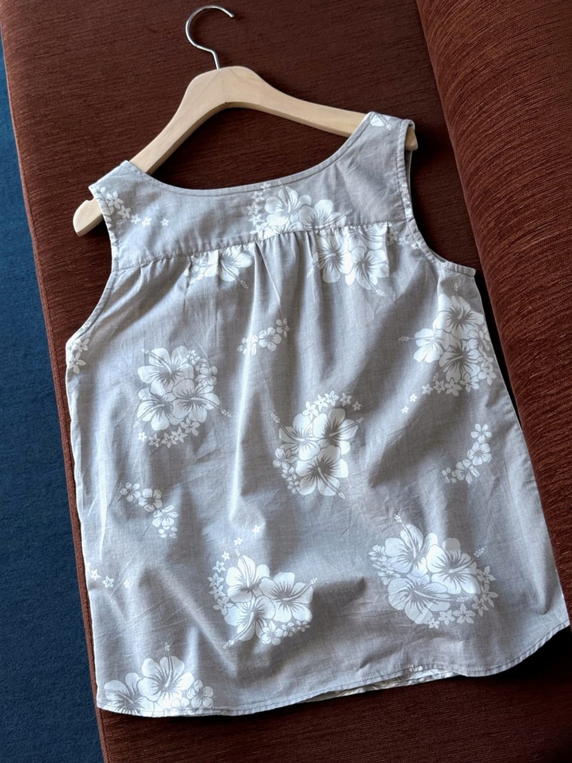 Design pattern cotton sleeveless top 상품이미지4