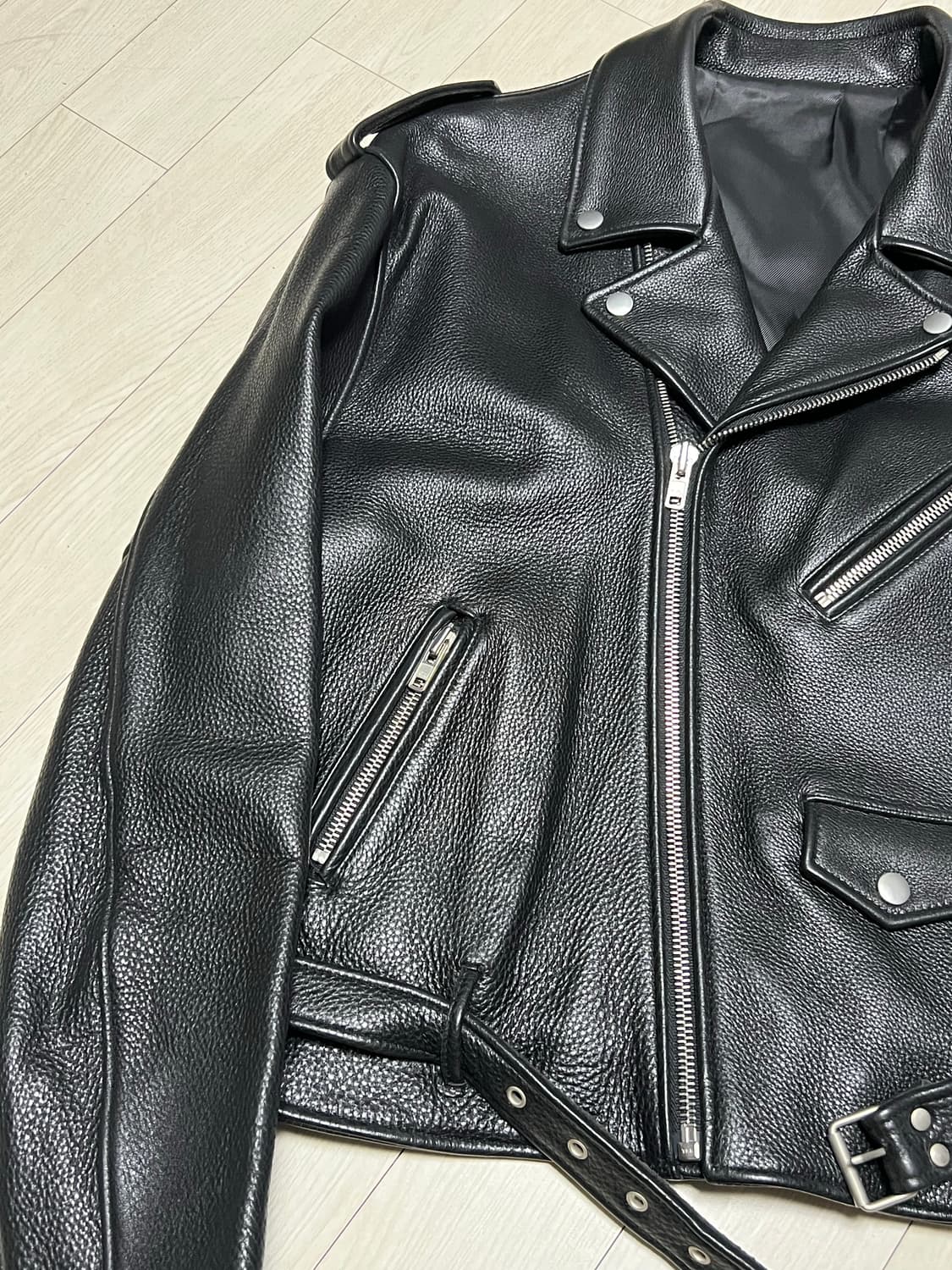 미스터차일드오버사이즈카우하이드라이더자켓 free 상품이미지2