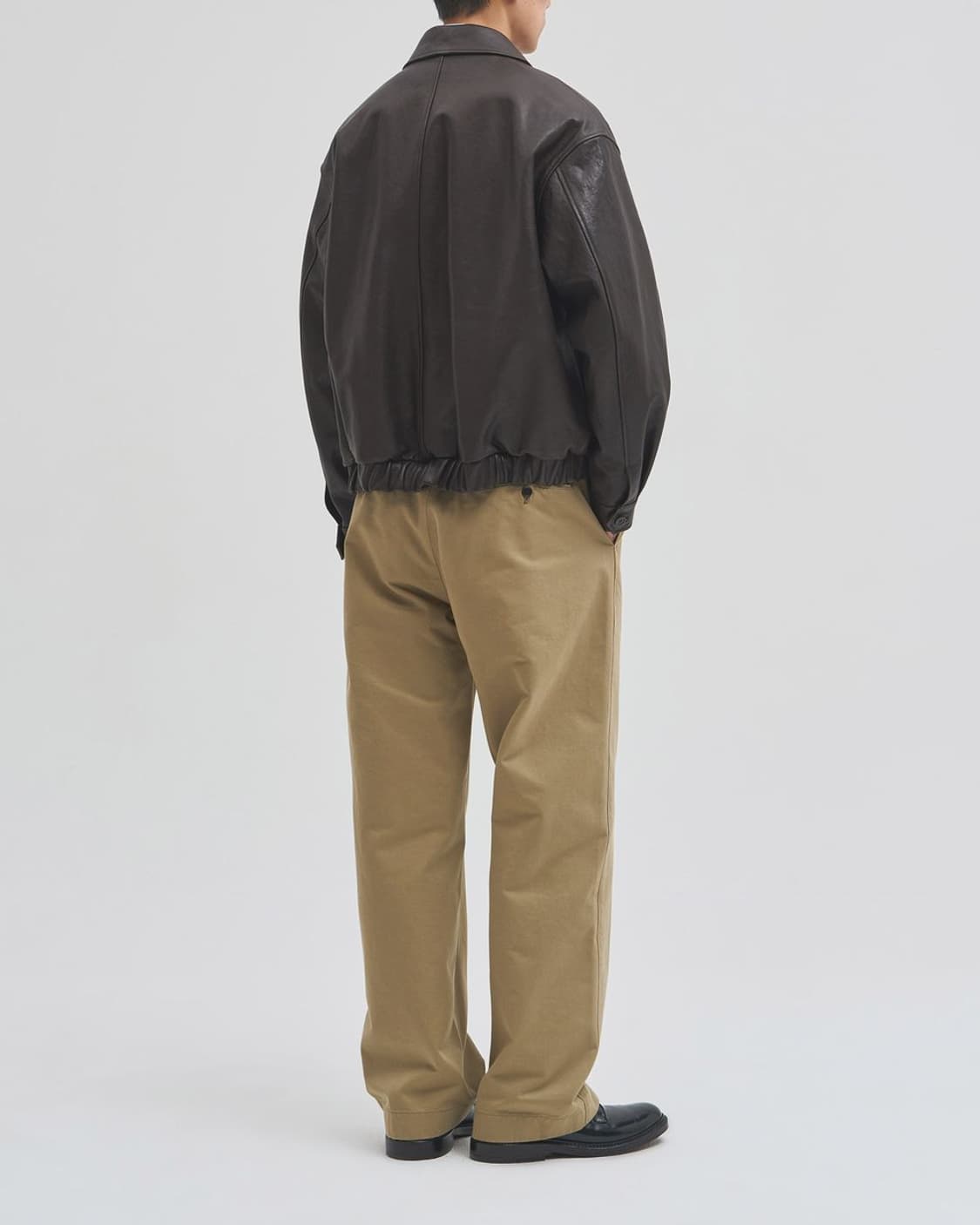 인더로우 아드리안 레더 블루종 다크브라운 4사이즈(110) 상품이미지3