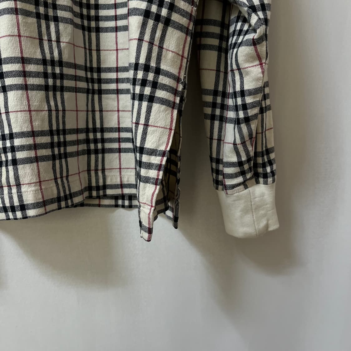 버버리 런던 기마로고 노바체크 PK 긴팔 카라티 XL/105 상품이미지5