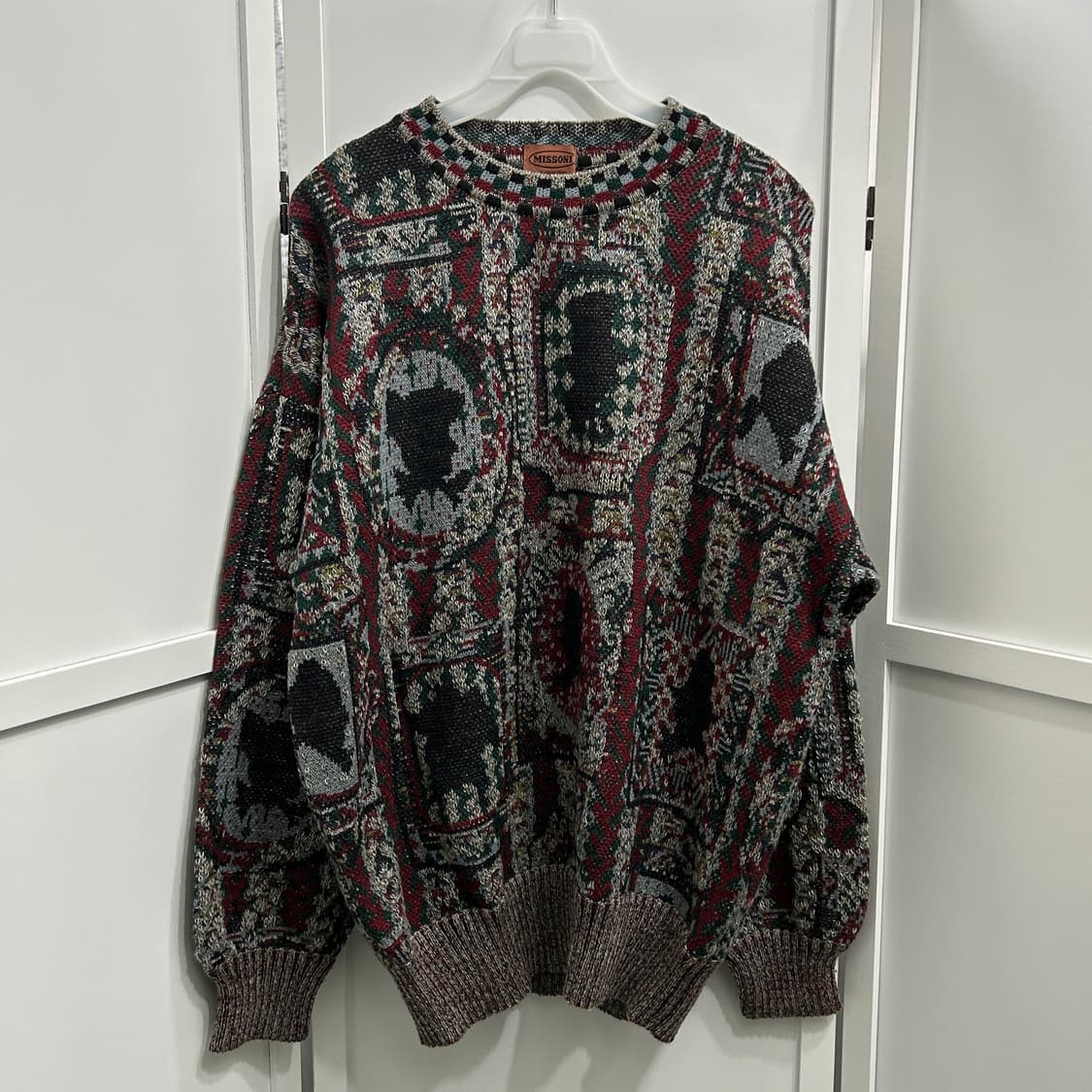 미쏘니 패턴 니트 상품이미지4