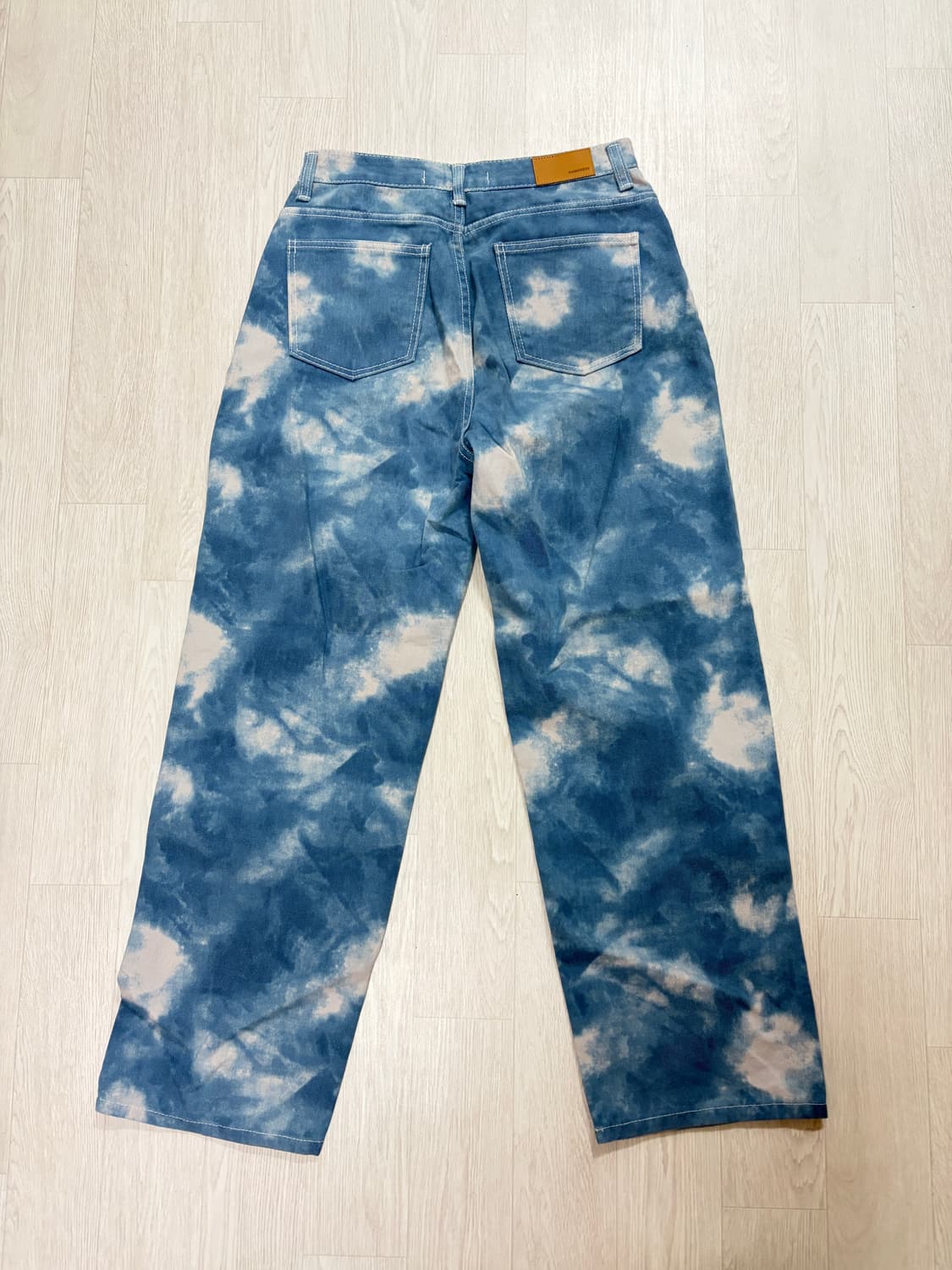 어반드레스 버클 와이드 데님 팬츠 클라우드블루 1사이즈 상품이미지4