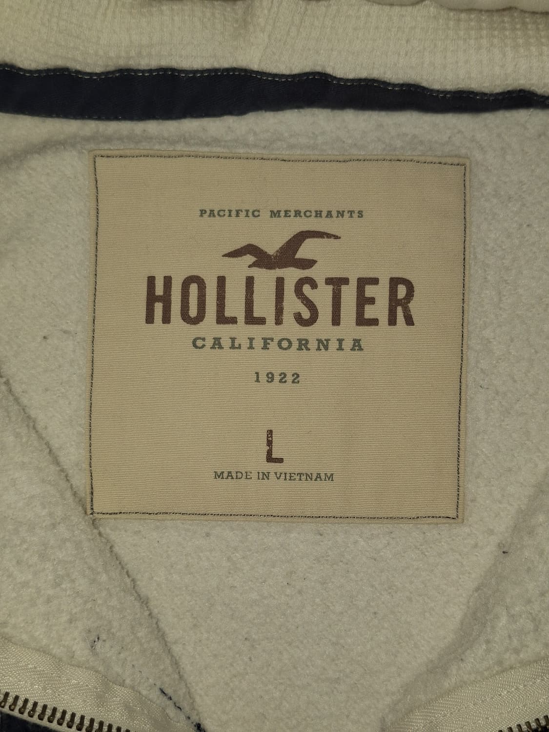 ❗️국가권력급 레전드 희귀템❗️홀리스터 크림 후드집업 L 상품이미지2