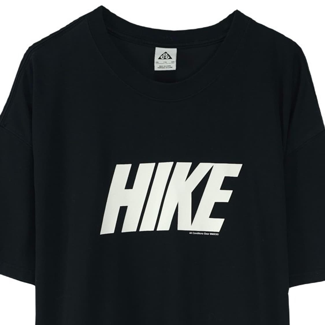 [나이키 ACG] HIKE 슬로건 오버핏 티셔츠 블랙 M21167 상품이미지4