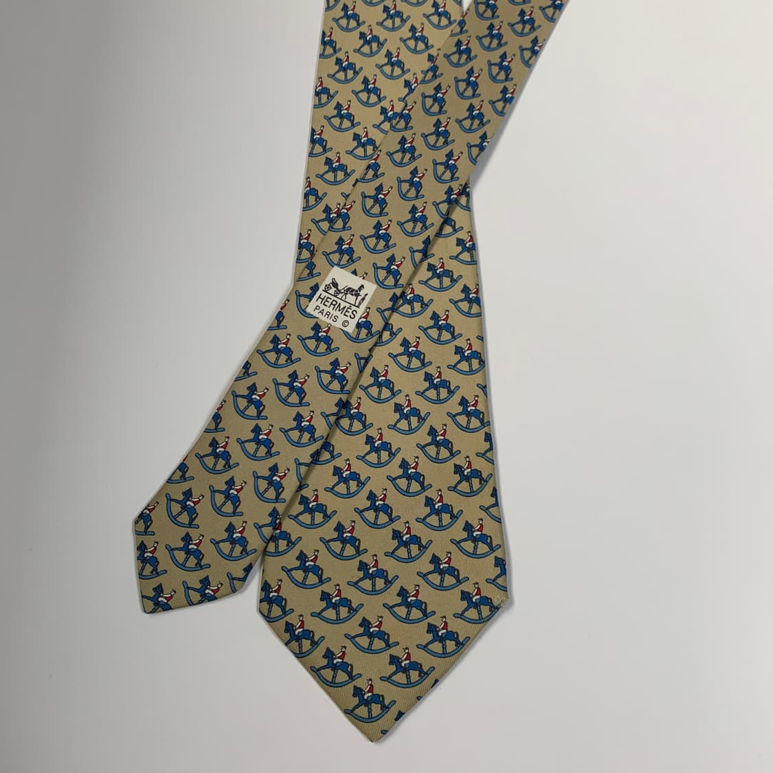 에르메스(HERMES) 기하학적패턴 명품 프랑스 100실크 넥타이 A 상품이미지3