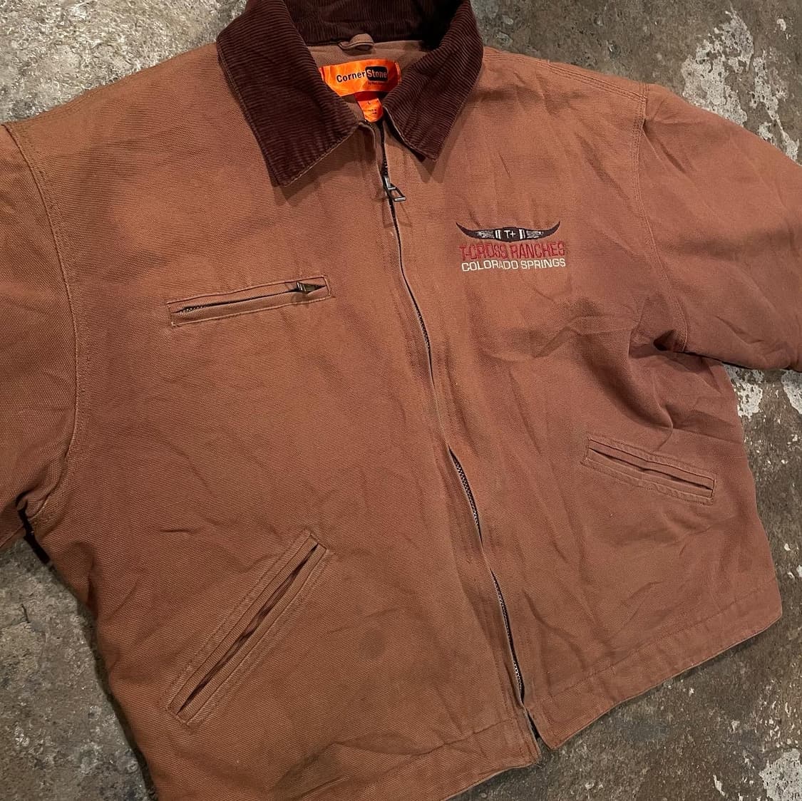 빈티지 자수 워크자켓 (XL) 상품이미지4