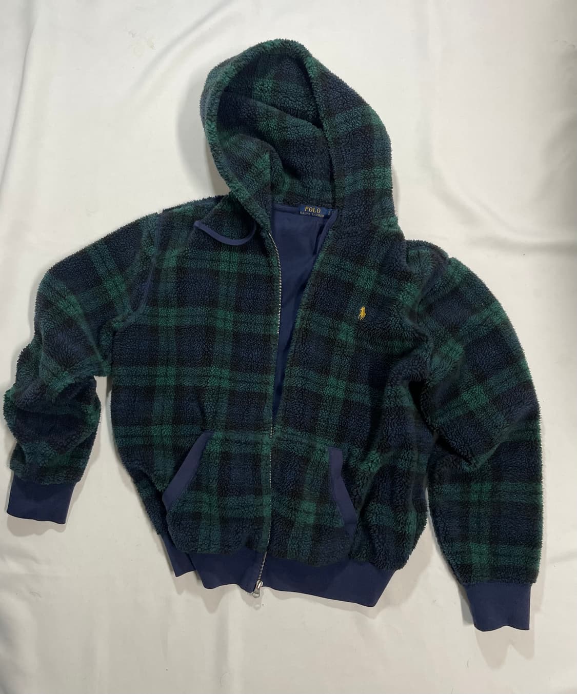 랄프로렌 폴로 타탄체크 플리스 후드집업  상품이미지1