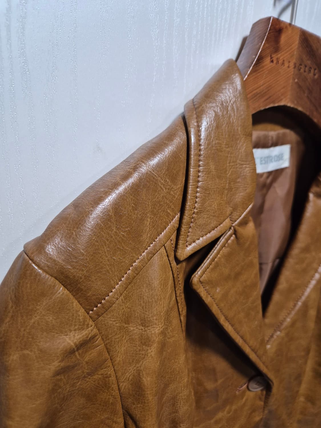 JPN 빈티지 브라운 가죽 자켓 상품이미지5
