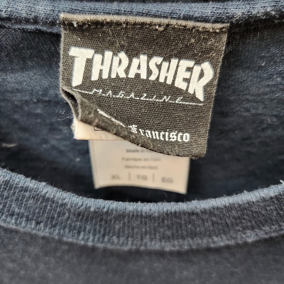 트레셔 빅로고 빈티지 프린팅 반팔티 XL(XL) 상품이미지5