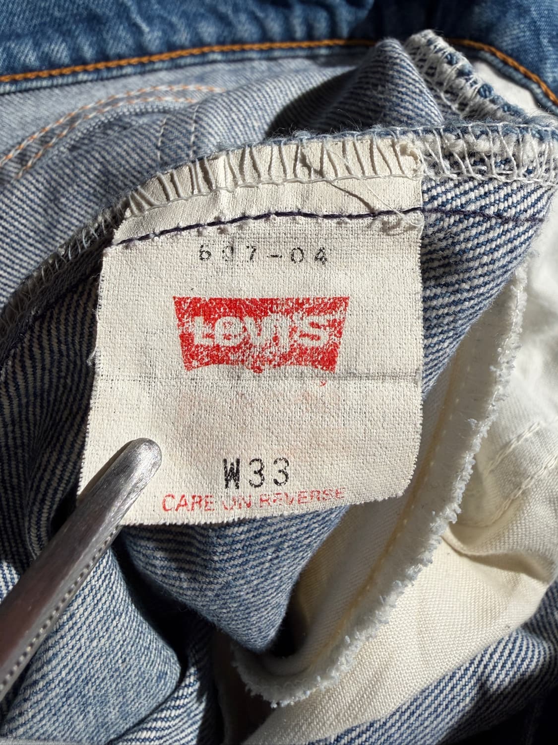 90s Levi's 607 Orange Tab (31) 상품이미지7