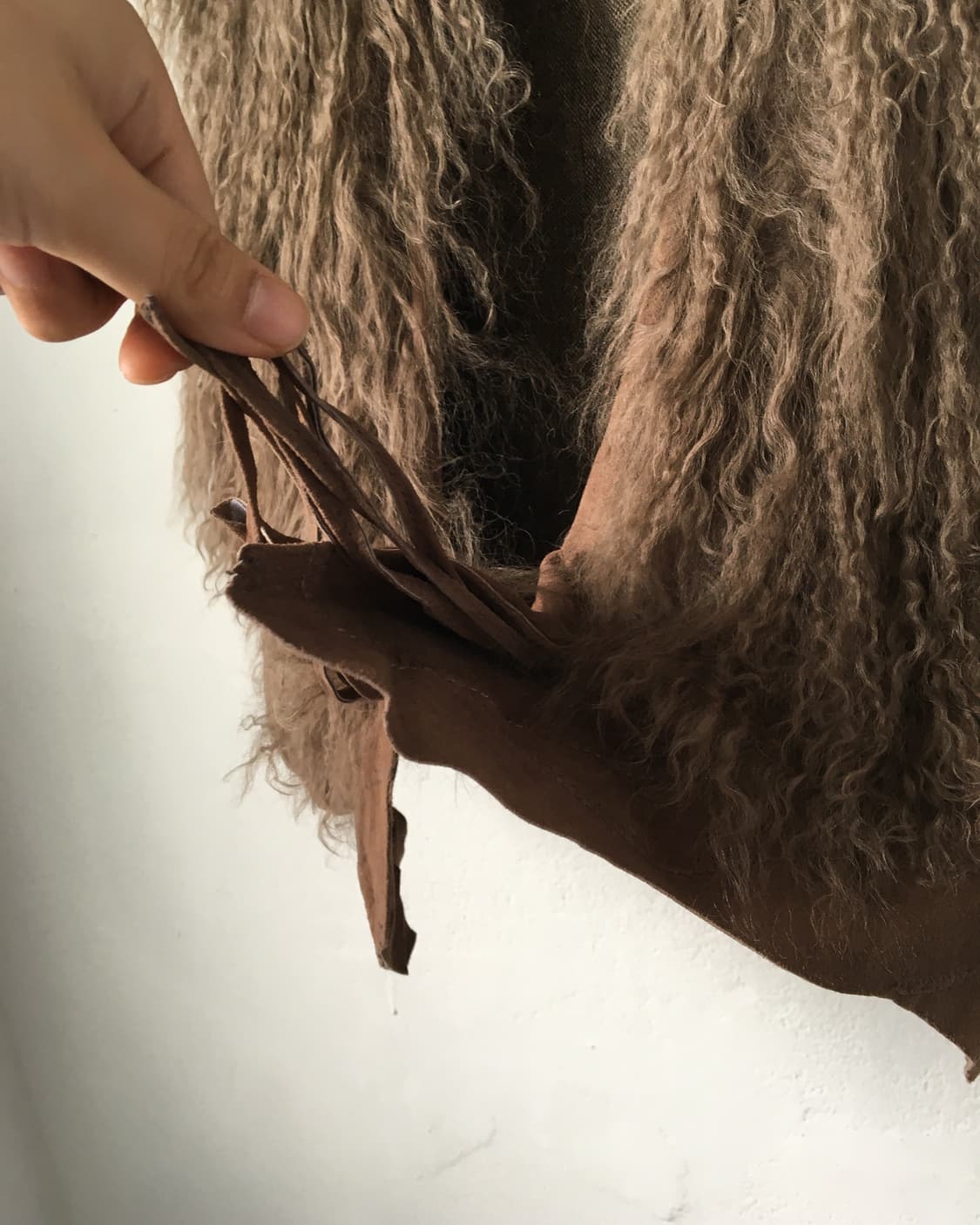 Goa tibet lamb fur layer vest 상품이미지4