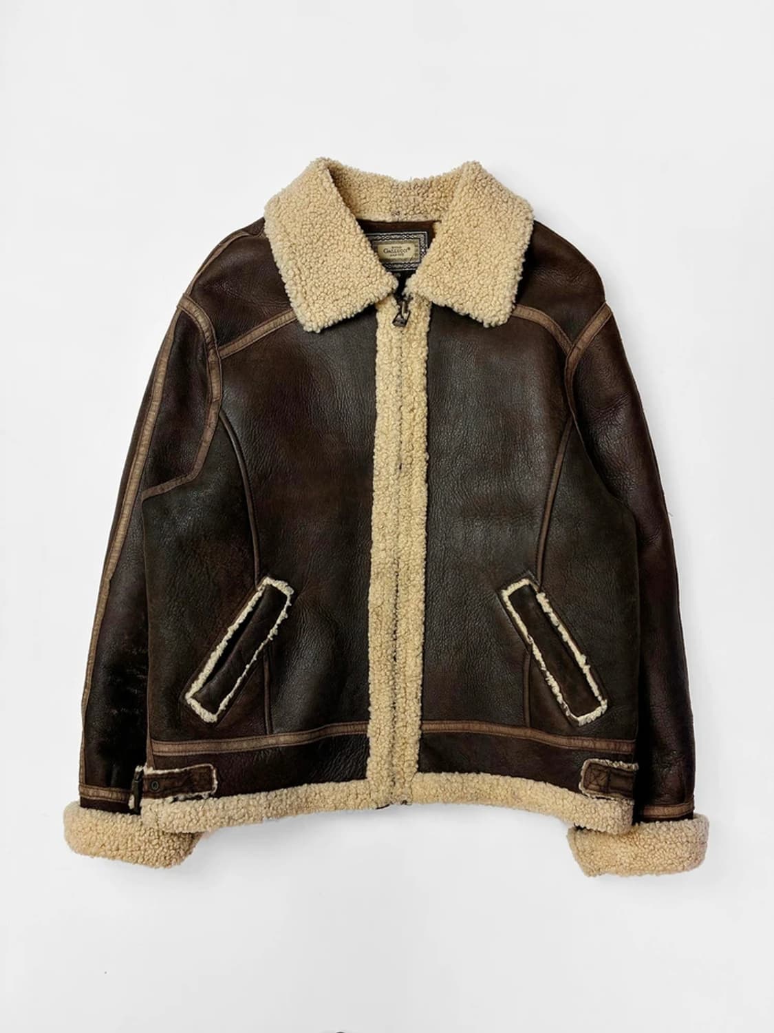 GALLUCCI 90's 시어링 플라이트 무스탕 자켓 PN5532    상품이미지1