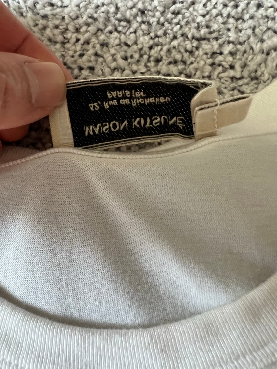 메종 키츠네 빅 파스텔 폭스 헤드 자수 티셔츠 상품이미지9