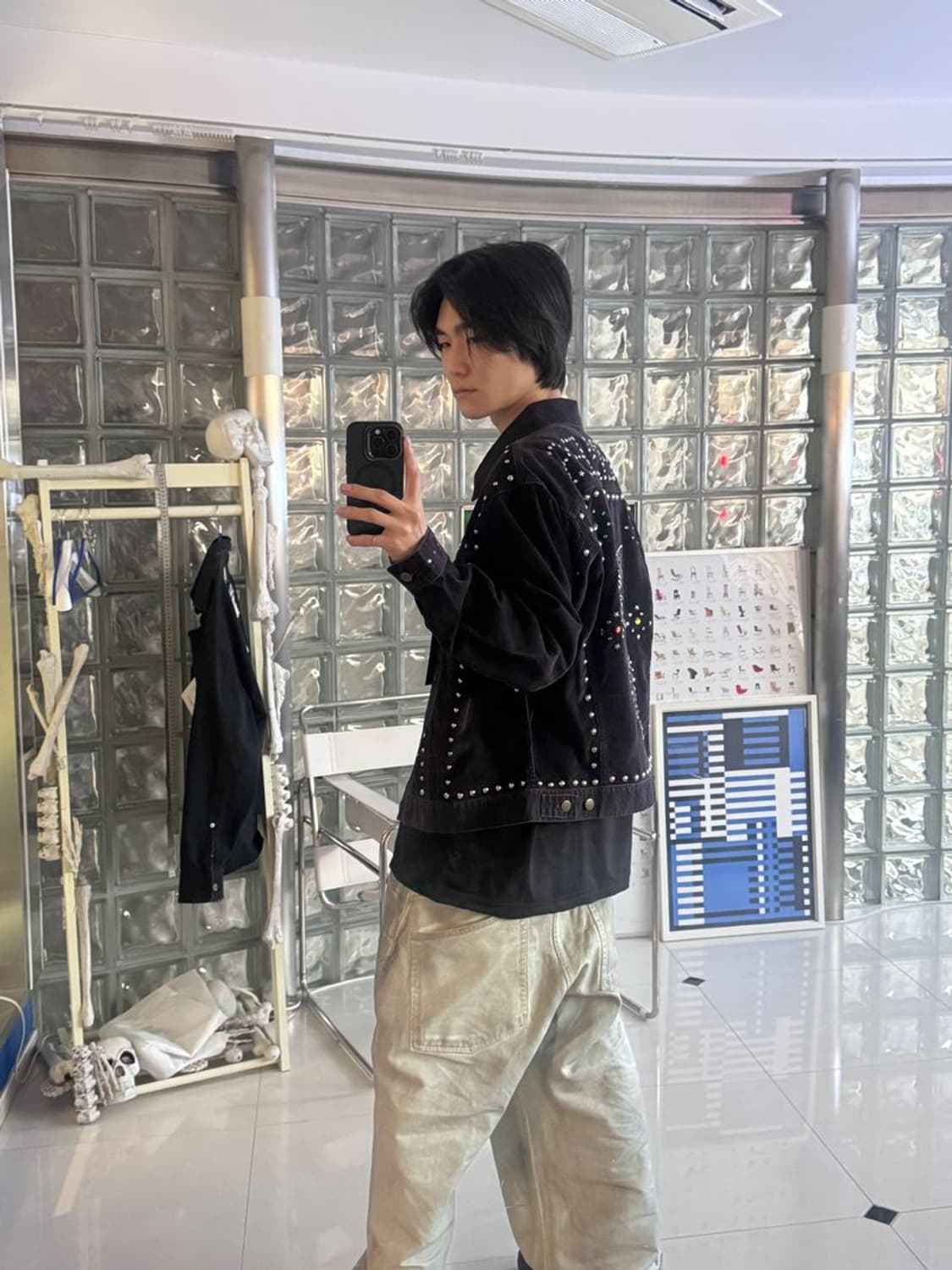 STUD JEAN JACKET 스터드 장식 데님 재킷 상품이미지4