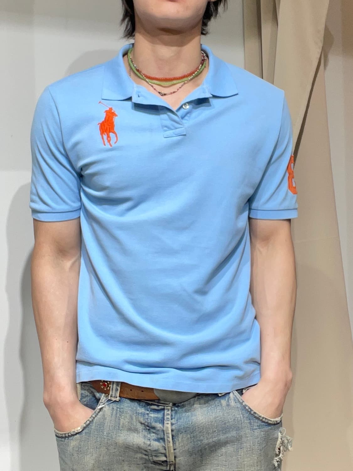 폴로랄프로렌 빅포니 스카이 pk티셔츠 상품이미지1