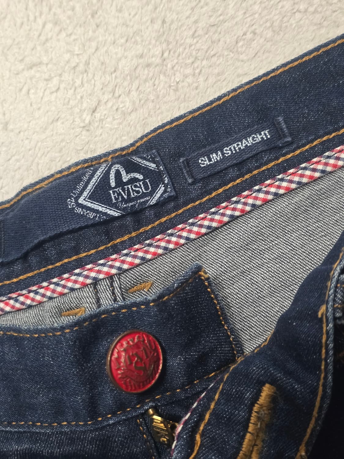 Evisu 에비수 폭스 자수 데님 청바지 32 상품이미지8