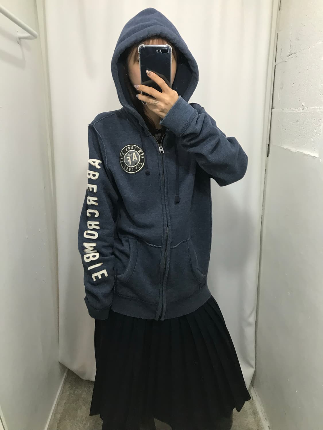 아베크롬비 네이비 후드집업 (L) 상품이미지1